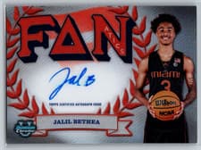 2024-25 Bowman University Chrome Fanatics Fraternity Autographs Jalil Bethea #FFA-JB card