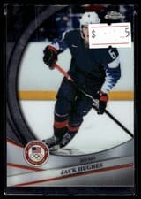 Jack Hughes 2026 Topps Chrome Olympic Hopefuls card