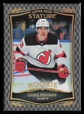 Luke Hughes 2024-25 Upper Deck Stature 2023-24 Base Rookies Update card