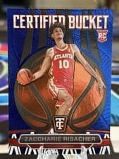 2024-25 Panini Totally Certified Certified Bucket Zaccharie Risacher #19 card