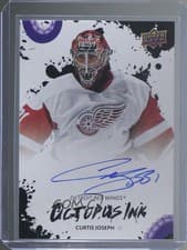 2025-26 Upper Deck Detroit Red Wings Centennial Octopus Ink Curtis Joseph #OI-CJ card