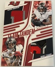2025 Panini Absolute Team Tandem Materials Chris Godwin / Mike Evans #TTM-TBA card