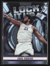 2024-25 Topps Chrome Lock It Up Joel Embiid #LIU-8 card
