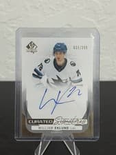 2024-25 SP Authentic Curated Signatures William Eklund #SPC-WE card