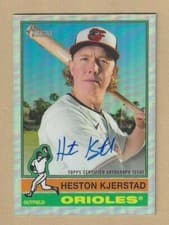 2025 Topps Heritage Chrome Autographs Heston Kjerstad #BCA-HK card