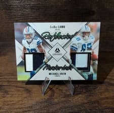 CeeDee Lamb / Michael Irvin 2024 Panini Luminance Reflected Materials card