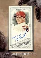 Troy Scribner 2018 Topps Allen & Ginter Framed Mini Autographs card