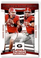 Jacob Eason/Jake Fromm 2020 Panini Contenders Draft Picks Collegiate Connections card