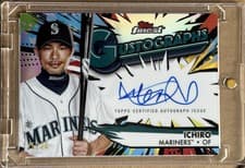 Ichiro 2025 Topps Finest GustoGraphs card