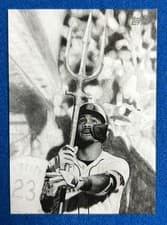 2025 Topps Update Keegan Hall Art Cards Julio Rodríguez #KHAC-15 card