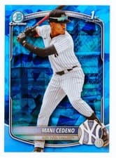 Mani Cedeno 2025 Bowman Chrome Sapphire Edition Prospects card