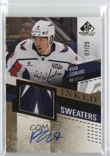 2025-26 SP Game Used Inked Rookie Sweaters Ryan Leonard #IRS-RL card