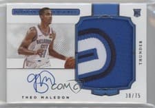 Theo Maledon 2020 Panini National Treasures card