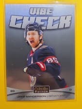 2025-26 O-Pee-Chee Platinum Vibe Check Jake Sanderson #VC-13 card