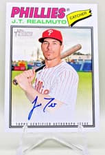 2026 Topps Heritage Real One Autographs J.T. Realmuto #ROA-JTR card