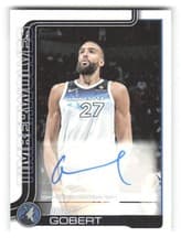 2025-26 Topps Flagship Real One Autographs Rudy Gobert #TFRA-RG card