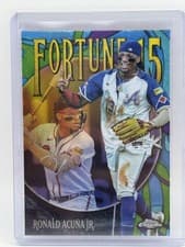 2025 Topps Chrome Fortune 15 Ronald Acuña Jr. #F15-4 card