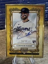 2025 Topps Gilded Collection Topps Gallery of Gold Autographs Connor Norby #GOG-CN card