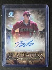 2024 Bowman Chrome Gladiators of the Diamond Autographs Tommy Troy #GDA-TT card