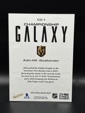 2025-26 SkyBox Metal Universe Championship Galaxy Adin Hill #CG-1 card