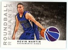 Kevin Martin 2009 Topps Roundball Remnants card
