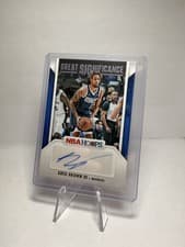 2024-25 Hoops Great SIGnificance Greg Brown III #GS-GBM card