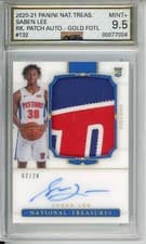 Saben Lee 2020 Panini National Treasures card