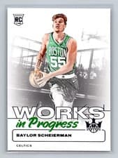2024-25 Panini Court Kings Works in Progress Baylor Scheierman #26 card