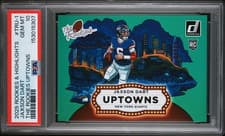 2025 Donruss Rookies & Highlights The Rookies Uptowns Horizontal Green Jaxson Dart #TRU-1 card