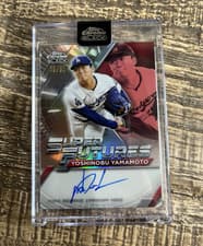 2025 Topps Chrome Black Autographs Yoshinobu Yamamoto #CBA-YY card