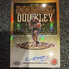 2025 Topps Chrome McDonald's All American Legends Autographs Immanuel Quickley #LA-IQ card