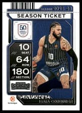 Isaia Cordinier 2025-26 Panini Contenders EuroLeague Base Season Ticket card