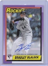 2025 Topps Update 1990 Topps Baseball Autographs Bradley Blalock #90A-BBI card