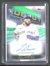 2025 Finest Debut Autographs Leo Jiménez #DAV-LJ card