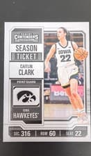 Caitlin Clark 2024 Panini Caitlin Clark Collection College Contenders card
