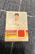 Buster Posey 2019 Topps Heritage Clubhouse Collection Relics card