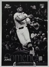 2025 Topps Black & White Base Set Jace Jung #24 card