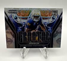 2025 Panini Prizm Black Fractal Jeremiyah Love #18 card