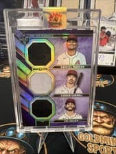 Gabriel Moreno / Corbin Carroll / Zac Gallen 2024 Topps Triple Threads Relic Combo card