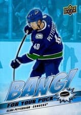 2024-25 Upper Deck Bang! For Your Puck Elias Pettersson #BP-22 card