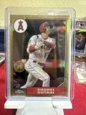 Shohei Ohtani 2022 Topps Chrome 1987 card
