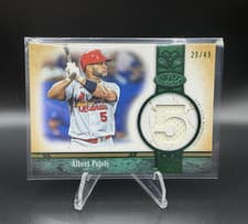2026 Topps Tier One Jersey Number Relics Albert Pujols #JNR-AP card