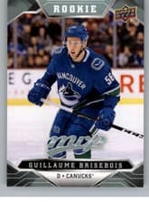 Guillaume Brisebois 2019 Upper Deck MVP card