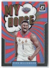 Zion Williamson 2021 Panini Donruss Optic My House card
