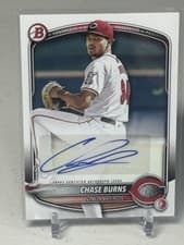 2025 Bowman Prospects Autographs Chase Burns #BPA-CB card