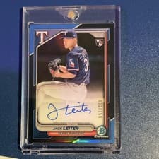 2024 Bowman Chrome Rookie Autographs Jack Leiter #CRA-JLE card