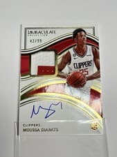 Moussa Diabate 2022 Panini Immaculate card