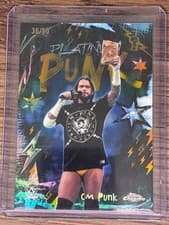 2026 Topps Chrome WWE Platinum Punk CM Punk #PLP-6 card