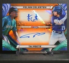 2024 Bowman's Best Dual Autographs Felnin Celesten / Tai Peete #DA-CP card