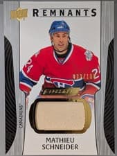 2024-25 Upper Deck Engrained Icons Remnants Mathieu Schneider #R-MS card